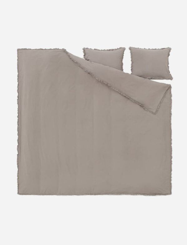 Flounced-trim Duvet Cover Set